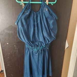 Wish Blue Dress with Embellished Details